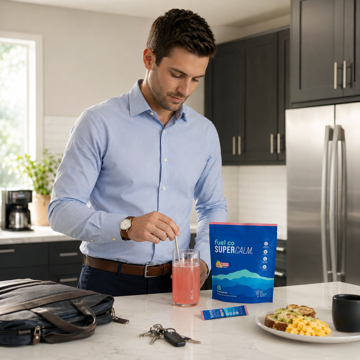 Fuel Co SUPER CALM Drink Mix - Cortisol Reducer and Sleep Aid Supplement