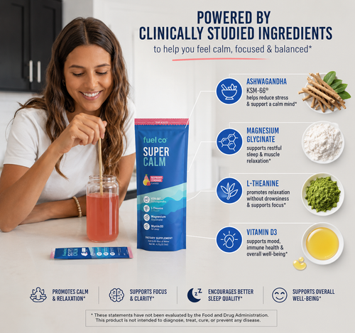 Fuel Co SUPER CALM Drink Mix - Cortisol Reducer and Sleep Aid Supplement