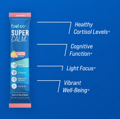 Fuel Co SUPER CALM Drink Mix - Cortisol Reducer and Sleep Aid Supplement
